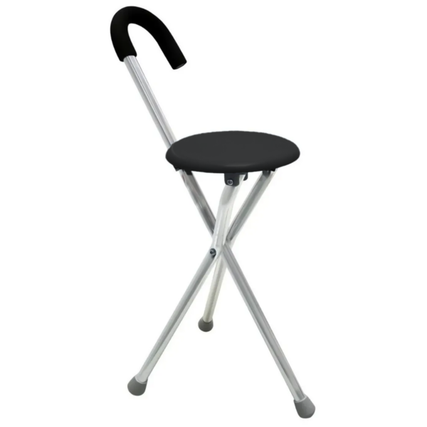 Bastón de Aluminio con Asiento Integrado