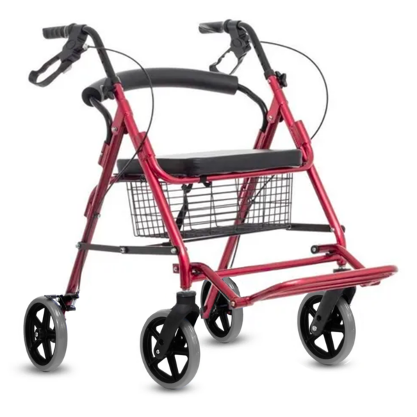 Rollator de Aluminio con Reposapies Hibrida