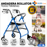 Andadera Rollator de acero