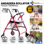 Andadera Rollator de acero