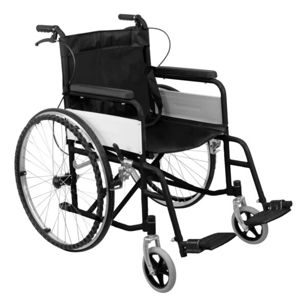 Silla de Ruedas Esmaltada con Freno en Manubrio