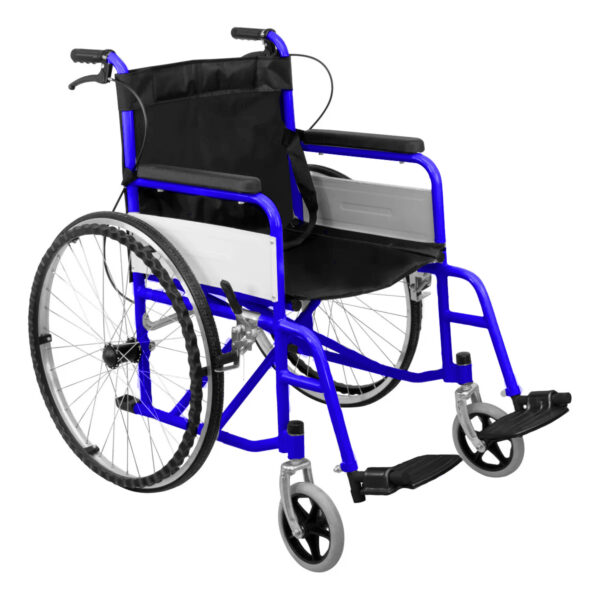 Silla de Ruedas Esmaltada con Freno en Manubrio