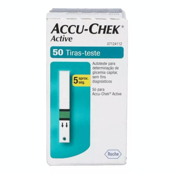 Tiras Reactivas Accu-Chek Active 50 Unidades – Glucosa en Sangre (Verde)