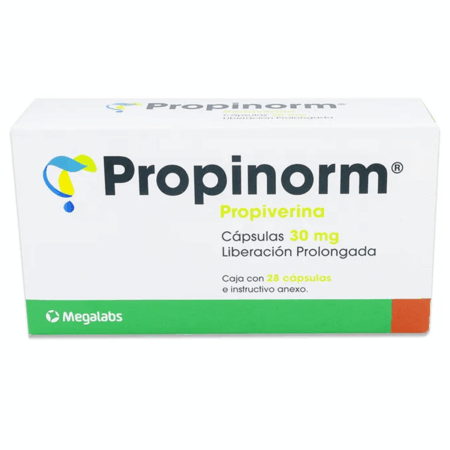 Propinorm 30 mg Propiverina – 28 Cápsulas